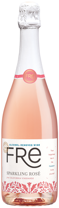 Fre Sparkling Rose, rose wine, rose, alcohol free, alcohol removed, fre, fre wines, fre wine, alcohol free wine, alcohol removed wine, brut, bubbly, alcohol free champagne